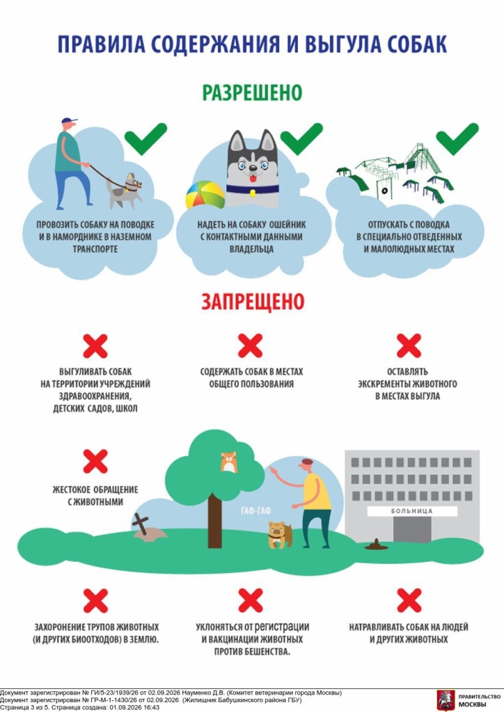 Информация для владельцев домашних животных